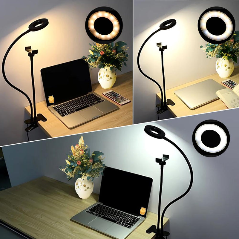 LED Ring Light with Stand & Phone Holder for Live Streaming