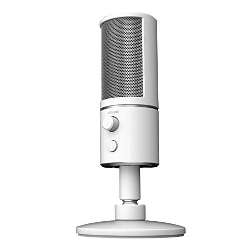 Razer Seiren X USB Streaming Professional Grade Mercury White Microphone
