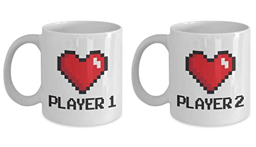 Gamer Couple Coffee Mug - Player 1 Player 2