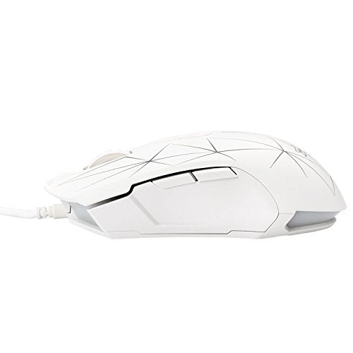 Ajazz AJ52 Watcher RGB Gaming Mouse, Programmable 7 Buttons (White)
