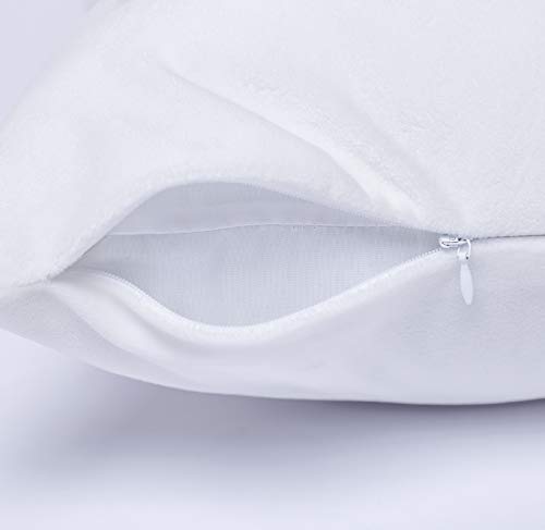 TOMWISH Outdoor Pillow Covers,2 Packs Hidden Zippered 18X18Inch