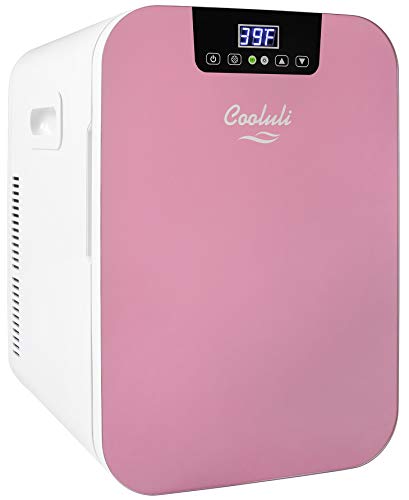 Pink Liter Compact Cooler Warmer Mini Fridge for Bedroom