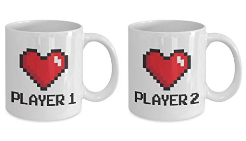 Gamer Couple Coffee Mug - Player 1 Player 2