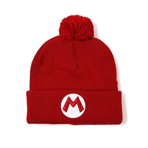 Super Mario Bros Mario Red Knit Hat Beanie