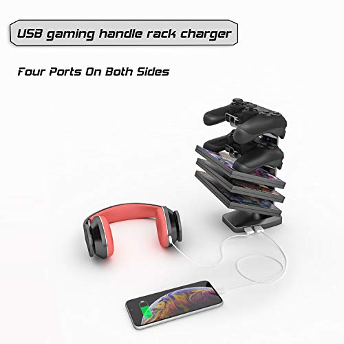 Racing Style Gaming Station Desk with Cup Holder & Headphone
