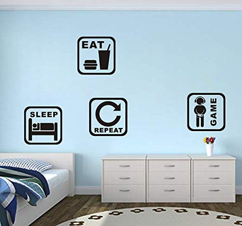 Game Boy Wall Decals Video Game Stickers Vinyl Wall Decal Gaming Quote