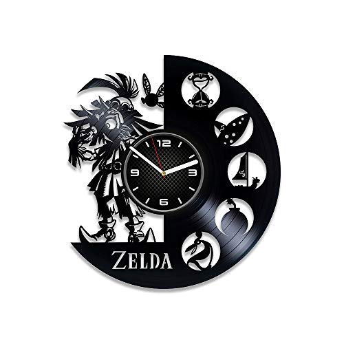 Kovides Legend of Zelda Clock Zelda Vinyl Record Wall Clock The Zelda Gift for Game