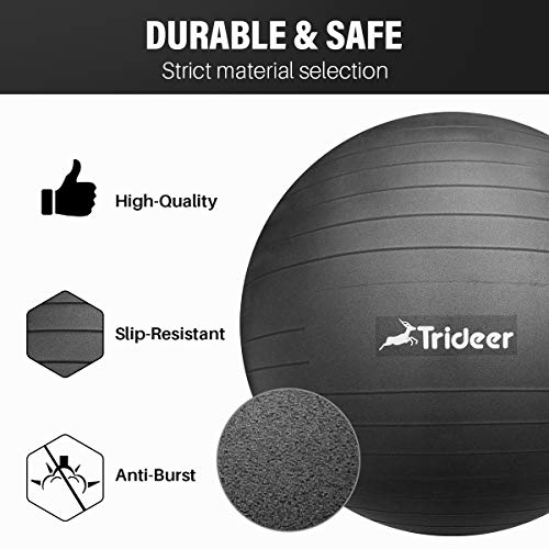 Trideer Exercise Ball (45-85cm) Extra Thick Yoga Ball Chair