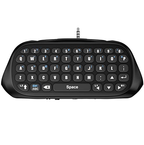 Gamers Digital Mini Bluetooth Keyboard Chatpad for Playstation 4 - Black PS4