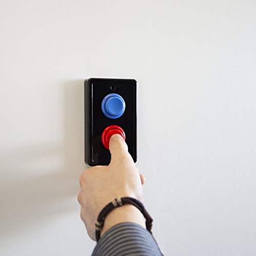 Arcade Light Switch Plate Cover, Single Switch (Black/Red/Blue)