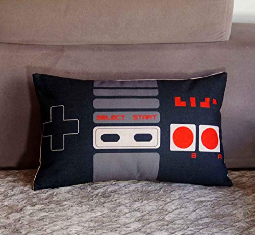FAVDEC Decorative Game Pad Pillow Cover 12 Inches x 20 Inches, Throw Pillow
