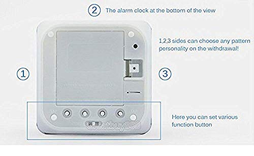 ASLNSONG Super Mario Bros 7 Colors Change Digital Alarm Clock