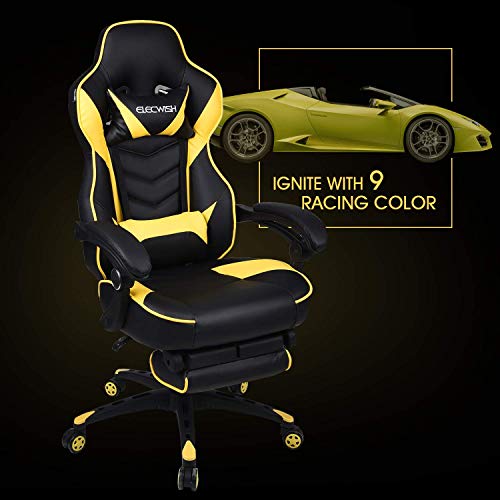 Video Gaming Chair (Black+Yellow)