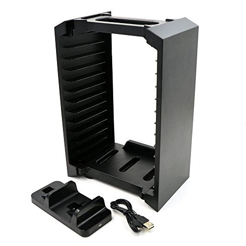 PS4 Multifunctional Game Disk Storage Tower Holder For Playstation 4 Console