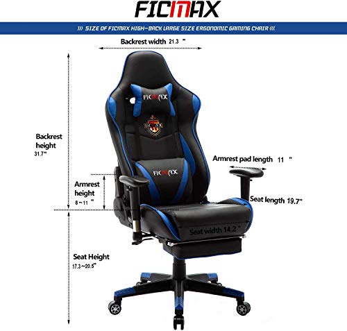Ficmax Massage Gaming Chair