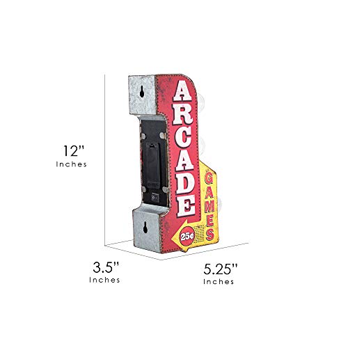American Art Decor Vintage Arcade Games Mini LED Marquee Arrow Sign
