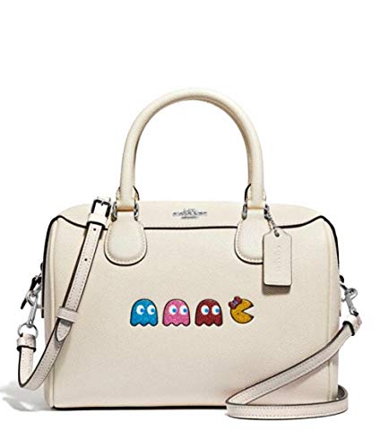 Coach Mini Bennett Satchel with Ms. Pacman Animation in Chalk 72907