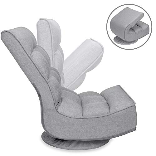 Best Choice Products 360-Degree Swivel Folding Floor Gaming Chair for Home