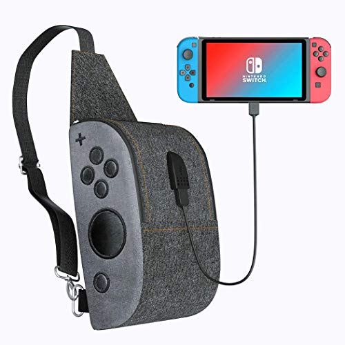 Travel Carry Bag Nintendo Switch/Switch Lite, Sling Backpack w/Type C Charging Port