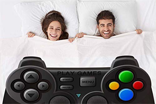 Mugod Game Controller Throw Blanket Black Joystick with Different Buttons