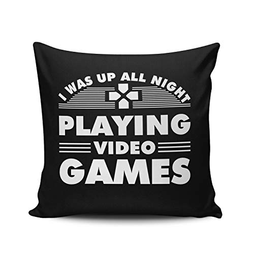 Fanaing White Gamer was Up All Night Playing Video Games Pillowcase