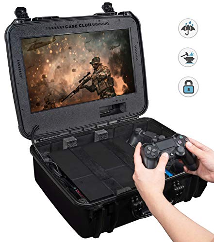 Case Club Waterproof Playstation 4 Portable Gaming Station w/Built-in Monitor & Storage