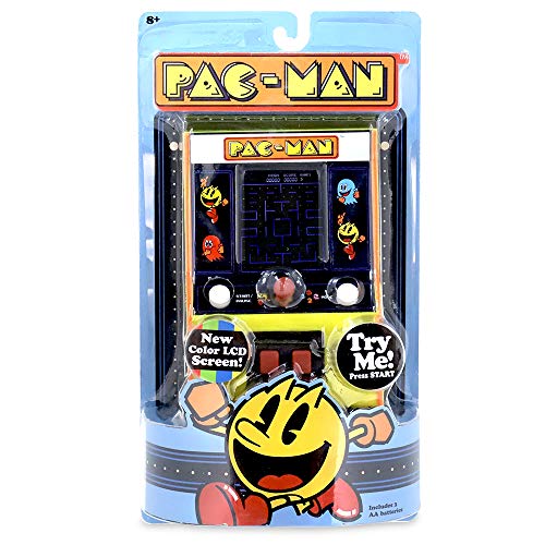 Basic Fun Arcade Classics - Pac-Man Color LCD Retro Mini Arcade Game