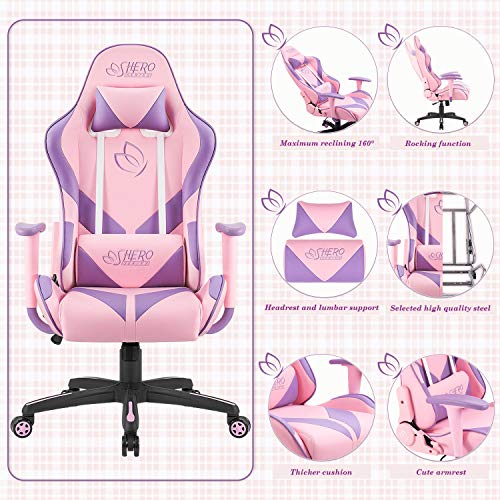 Homall Girl Gaming Chair (Pink)