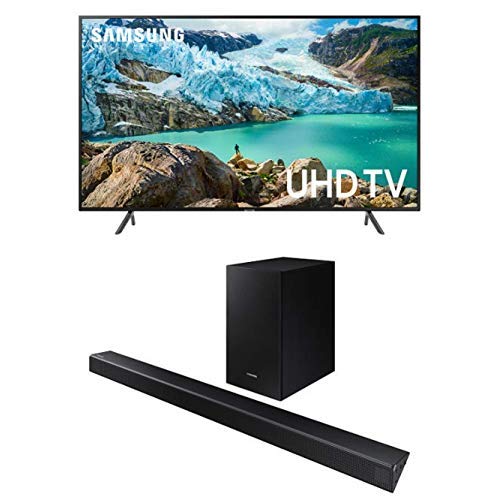 Samsung Flat 65'' 4K UHD 7 Series Smart TV (2019) with HW-R550 Sound Bar