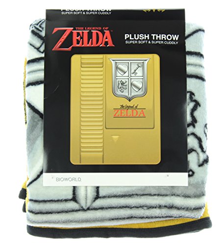 Nintendo Zelda Gold Cartridge Throw Blanket