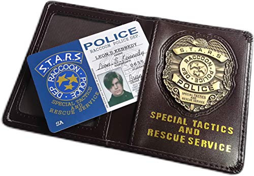 Resident Evil Biohazard S.T.A.R.S RPD Wallet Leon S. Kennedy ID Holder | Chris Jill Wesker Cosplay