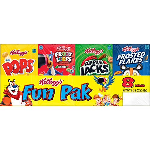 Kellogg's Breakfast Cereal - Variety Fun Pack (8 Count)