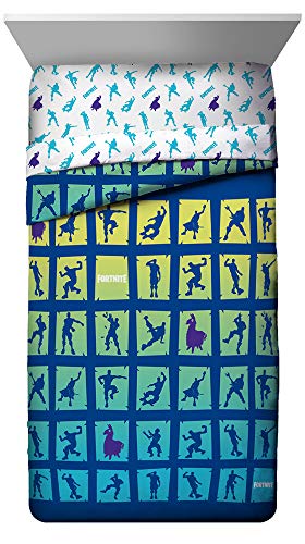Jay Franco Fortnite Boogie Bomb 5 Piece Twin Bed Set - Includes Reversible Comforter