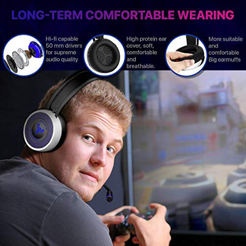 [Upgraded 2020] Gaming Headset IMBA V8 for 3D Surround Sound