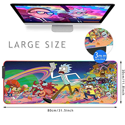 Gaming Mouse Pad Large Mouse Mat (Rick and Morty)