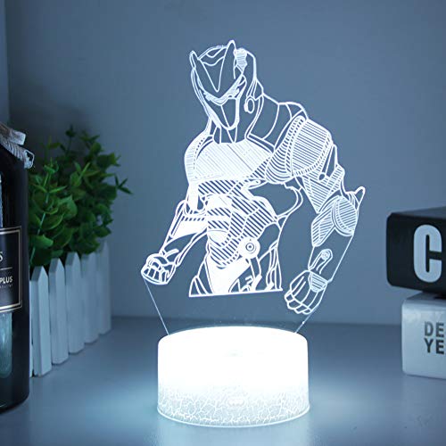 Omega Night Light Lamp 3D Vision Effect LED Night Lights Game Room Bedroom