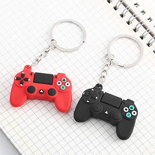 Finduat 10 Pcs Video Game Controller Handle Keychains for Video Game