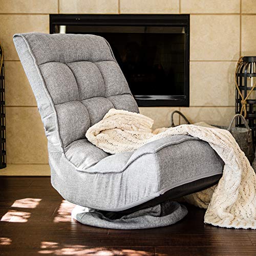 Best Choice Products 360-Degree Swivel Folding Floor Gaming Chair for Home
