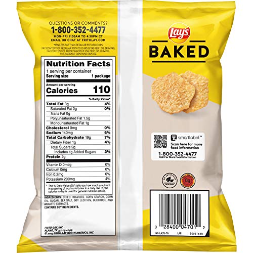 Frito-Lay Baked & Popped Mix Variety Pack, Pack of 40