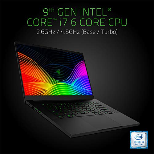 Razer Blade 15 Gaming Laptop 2019: Intel Core i7-9750H 6 Core, NVIDIA GeForce GTX 1660Ti, 15.6"