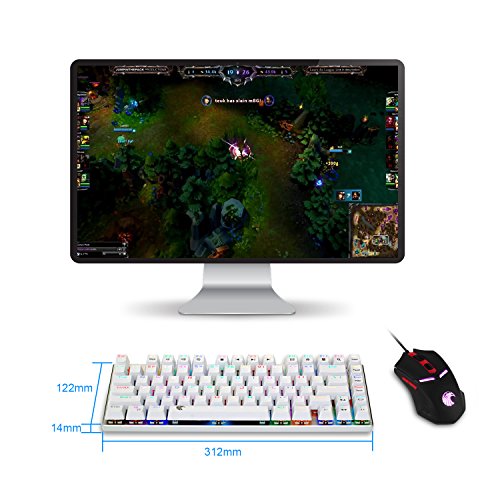 E-Element Z-88 60% RGB Mechanical Gaming Keyboard, LED Backlit, Water Resistant, 81 Keys