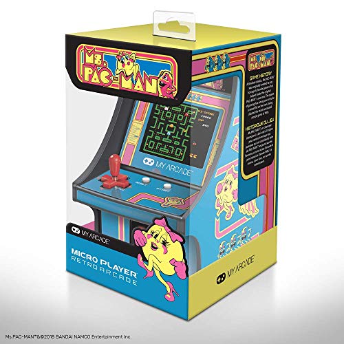 My Arcade Micro Player Mini Arcade Machine: Ms. Pac-Man Video Game, Fully Playable