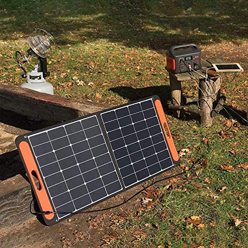 Outdoor Solar Generator Mobile Lithium Battery Pack with 110V/500W AC Outlet