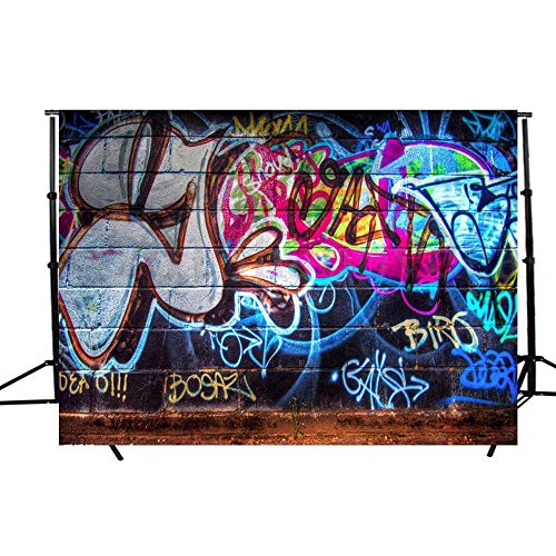 FUT Colorful Graffiti Vinyl Photo Backdrop Background Wall Decor Studio