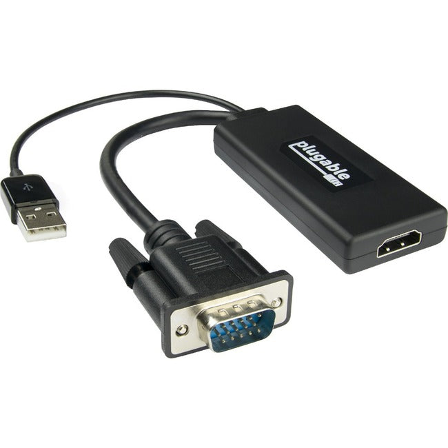 Plugable VGA To HDMI Active Adapter With Audio
