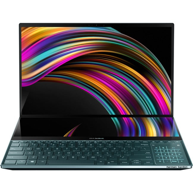 Asus ZenBook Pro Duo UX581GV-XB94T 15.6" Touchscreen Notebook - 3840 x 2160 - Core i9 i9-9980HK - 32 GB RAM - 1 TB SSD - Celestial Blue