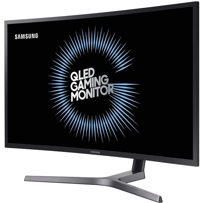 Samsung C32HG70QQN 31.5" WQHD Curved Screen Quantum Dot LED Gaming LCD Monitor - 16:9 - Matte Dark Blue Gray