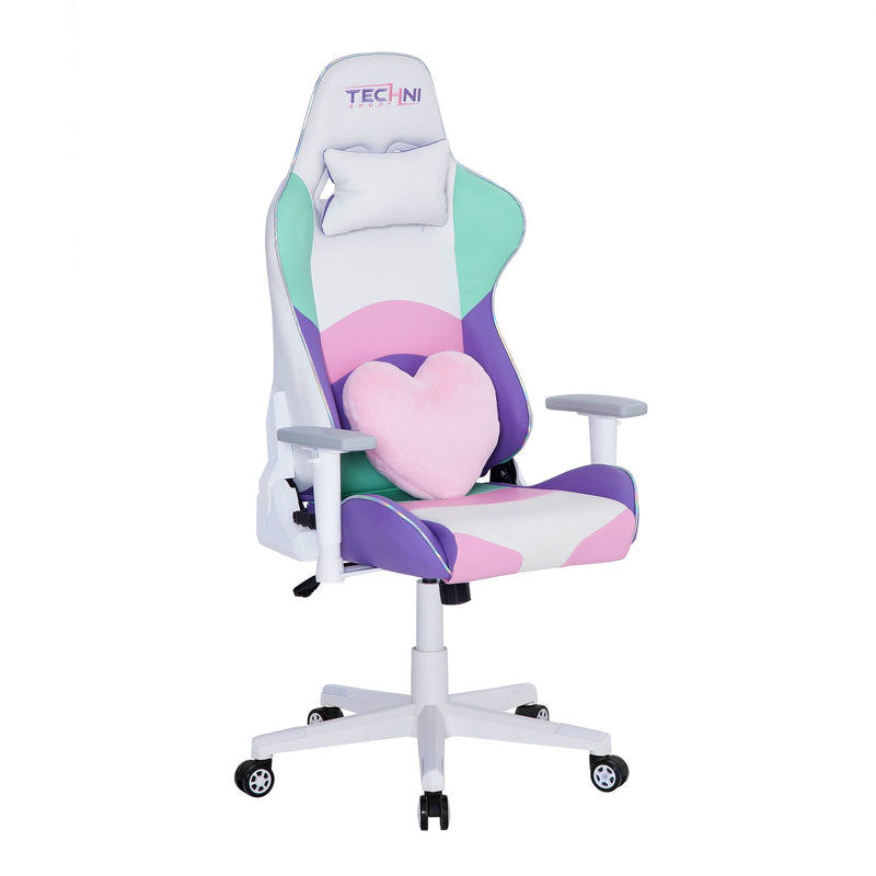 Kawaii Colors Pink & White Gaming Chair