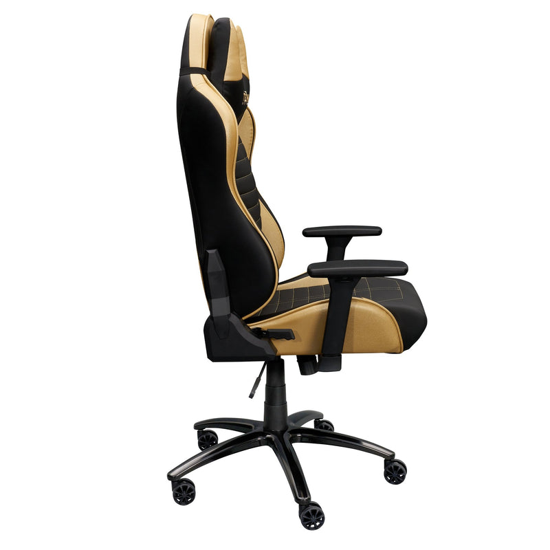 Gold & Black Comfort+ Series Reclining Gaming Chair