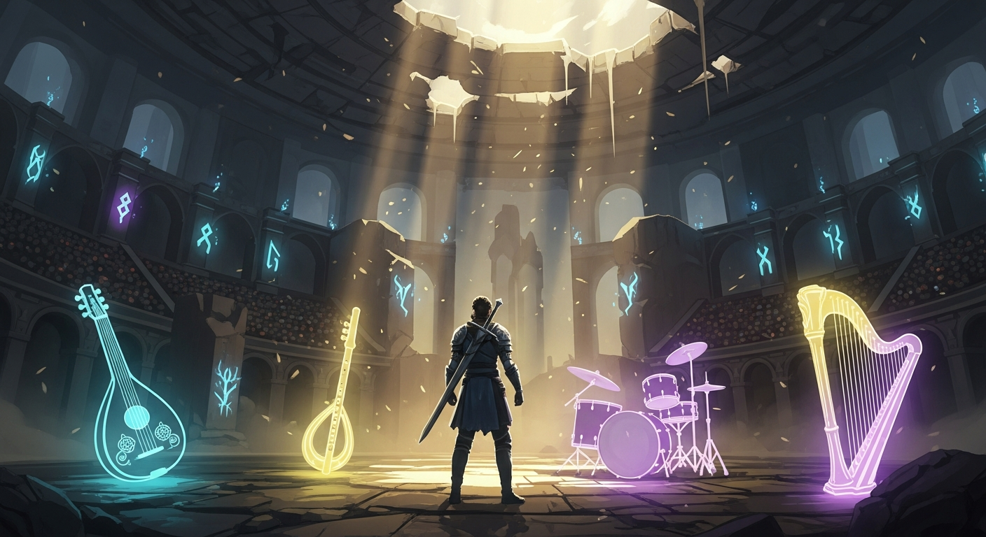 Alpha Nomos Wields Live-Recorded Instruments in Rhythm Roguelite